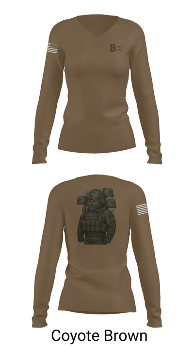 Deployment & Distribution Flight 11533271 Women's Long Sleeve V-neck Shirt - 17