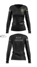 CCSO/ACO2 27054733 Women's Long Sleeve V-neck Shirt - 21