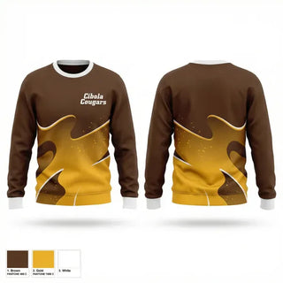 Crew Neck Sweatshirt, Cibola Cougars, Baseball, Teamtime, Team time, sublimation, custom sports apparel, team uniforms, spirit wear, spiritwear, sports uniforms, custom shirts, team store, custom team store, fundraiser sports, apparel fundraiser