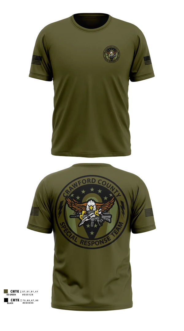 Old School Cotton Shirt, Crawford County Special Response Team, Police, Teamtime, Team time, sublimation, custom sports apparel, team uniforms, spirit wear, spiritwear, sports uniforms, custom shirts, team store, custom team store, fundraiser sports, apparel fundraiser