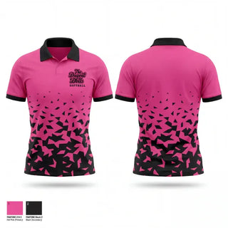 Short Sleeve Performance Polo, The Dugout Dolls, Softball, Teamtime, Team time, sublimation, custom sports apparel, team uniforms, spirit wear, spiritwear, sports uniforms, custom shirts, team store, custom team store, fundraiser sports, apparel fundraiser