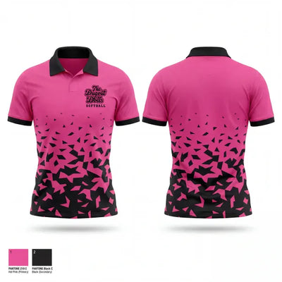 The Dugout Dolls 80815781 Short Sleeve Performance Polo - 2