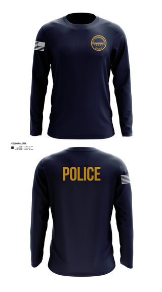 Long Sleeve Performance Shirt, West Conshohocken Police Department, Police, Teamtime, Team time, sublimation, custom sports apparel, team uniforms, spirit wear, spiritwear, sports uniforms, custom shirts, team store, custom team store, fundraiser sports, apparel fundraiser