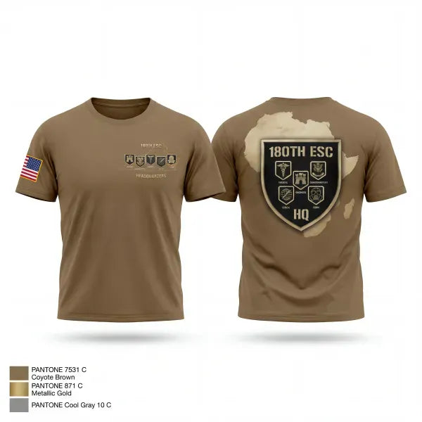 Old School Cotton Feel Shirt, 180th ESC, Army, Teamtime, Team time, sublimation, custom sports apparel, team uniforms, spirit wear, spiritwear, sports uniforms, custom shirts, team store, custom team store, fundraiser sports, apparel fundraiser