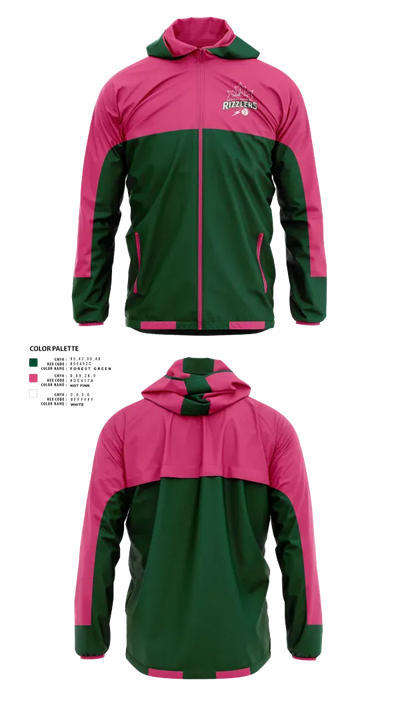 Central Vermont Rizzlers 18724432 Windbreaker - 21