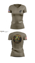 1-24 infantry battalion Women's Short Sleeve V-neck Shirt - 4