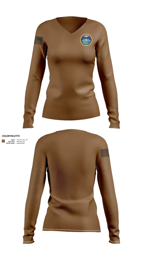 Womens Long Sleeve Vneck Shirt, SGOT, , Teamtime, Team time, sublimation, custom sports apparel, team uniforms, spirit wear, spiritwear, sports uniforms, custom shirts, team store, custom team store, fundraiser sports, apparel fundraiser