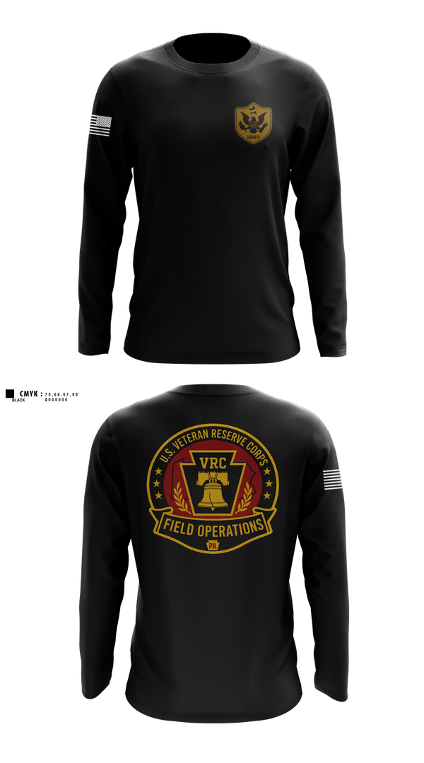 Long Sleeve Performance Shirt, 1 PA BN, Army, Teamtime, Team time, sublimation, custom sports apparel, team uniforms, spirit wear, spiritwear, sports uniforms, custom shirts, team store, custom team store, fundraiser sports, apparel fundraiser