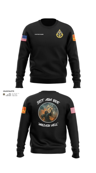 Crew Neck Sweatshirt, HHB, 31st ADA BDE, , Teamtime, Team time, sublimation, custom sports apparel, team uniforms, spirit wear, spiritwear, sports uniforms, custom shirts, team store, custom team store, fundraiser sports, apparel fundraiser