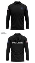 Colcord Police Dept 92733456 Long Sleeve Performance Shirt with hood - 21