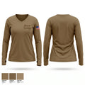 Ares troop 90645056 Women's Long Sleeve V-neck Shirt - 1