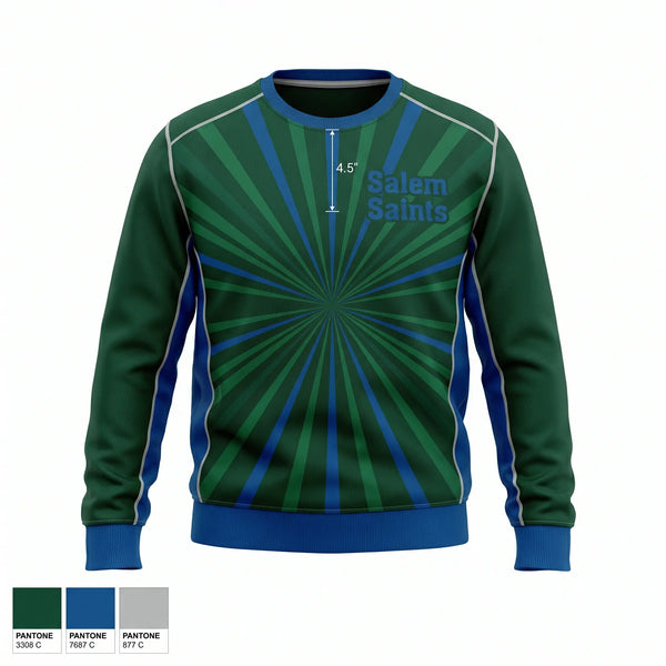 Crew Neck Sweatshirt, Salem Saints, Spirit Store, Teamtime, Team time, sublimation, custom sports apparel, team uniforms, spirit wear, spiritwear, sports uniforms, custom shirts, team store, custom team store, fundraiser sports, apparel fundraiser