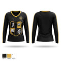 Wenonah Lady Dragons Soccer Women's Long Sleeve V-neck Shirt - 1
