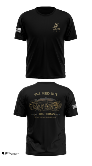 Old School Cotton Feel Shirt, 452 MED DET, Army, Teamtime, Team time, sublimation, custom sports apparel, team uniforms, spirit wear, spiritwear, sports uniforms, custom shirts, team store, custom team store, fundraiser sports, apparel fundraiser