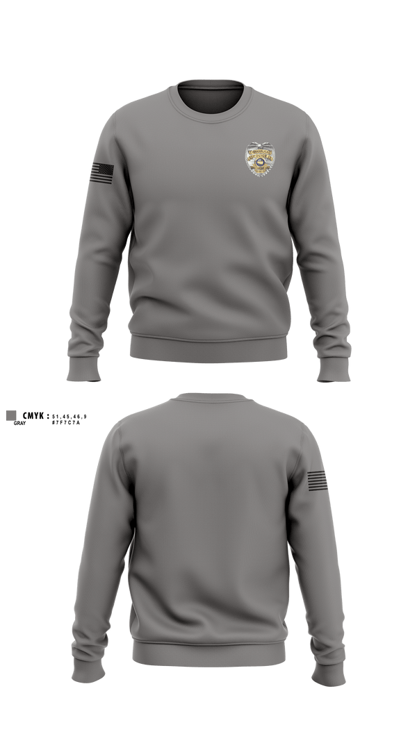 Crew Neck Sweatshirt, Wakarusa, Police, Teamtime, Team time, sublimation, custom sports apparel, team uniforms, spirit wear, spiritwear, sports uniforms, custom shirts, team store, custom team store, fundraiser sports, apparel fundraiser