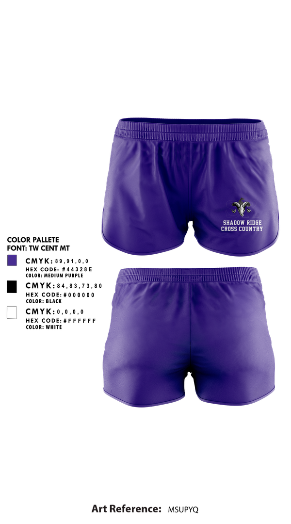 Womens Shorts, Shadow Ridge, Cross Country, Teamtime, Team time, sublimation, custom sports apparel, team uniforms, spirit wear, spiritwear, sports uniforms, custom shirts, team store, custom team store, fundraiser sports, apparel fundraiser