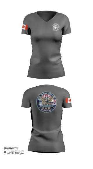 Womens Short Sleeve Vneck Shirt, 6 Squadron Crew 2, , Teamtime, Team time, sublimation, custom sports apparel, team uniforms, spirit wear, spiritwear, sports uniforms, custom shirts, team store, custom team store, fundraiser sports, apparel fundraiser
