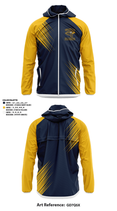 Hillsdale Falcons 72856642 Windbreaker - 21
