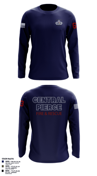 Long Sleeve Performance Shirt, Central Pierce HazmatCentral Pierce Hazmat, Fire Department, Teamtime, Team time, sublimation, custom sports apparel, team uniforms, spirit wear, spiritwear, sports uniforms, custom shirts, team store, custom team store, fundraiser sports, apparel fundraiser