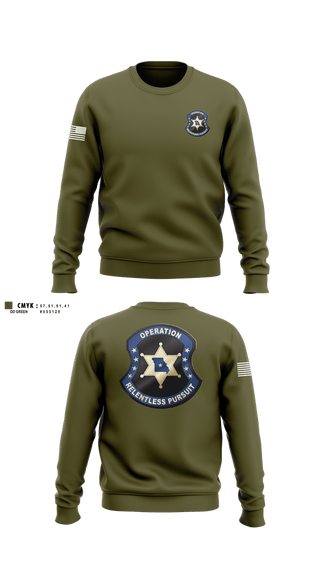 Crew Neck Sweatshirt, Operation Relentless Pursuit, Police, Teamtime, Team time, sublimation, custom sports apparel, team uniforms, spirit wear, spiritwear, sports uniforms, custom shirts, team store, custom team store, fundraiser sports, apparel fundraiser