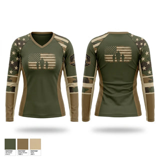 Womens Long Sleeve Vneck Shirt, Camel kids 2026, Wrestling, Teamtime, Team time, sublimation, custom sports apparel, team uniforms, spirit wear, spiritwear, sports uniforms, custom shirts, team store, custom team store, fundraiser sports, apparel fundraiser