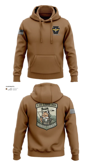 Hoodie, Fox company 2/104th avn, National Guard, Teamtime, Team time, sublimation, custom sports apparel, team uniforms, spirit wear, spiritwear, sports uniforms, custom shirts, team store, custom team store, fundraiser sports, apparel fundraiser