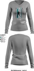 Massaponax Field Hockey 71618187 Women's Long Sleeve V-neck Shirt - 3