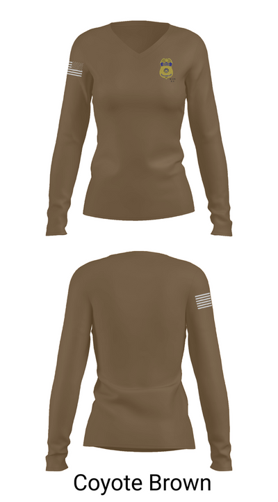 TX.PPO 77542945 Women's Long Sleeve V-neck Shirt - 16