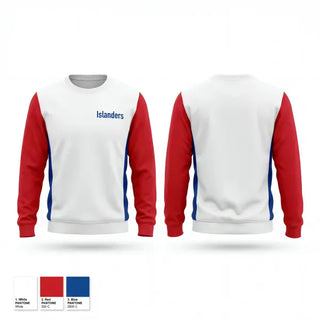 Crew Neck Sweatshirt, Islanders, Men's Basketball, Teamtime, Team time, sublimation, custom sports apparel, team uniforms, spirit wear, spiritwear, sports uniforms, custom shirts, team store, custom team store, fundraiser sports, apparel fundraiser