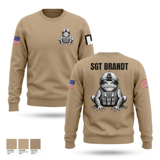 Crew Neck Sweatshirt, A Co 3BEB, Army, Teamtime, Team time, sublimation, custom sports apparel, team uniforms, spirit wear, spiritwear, sports uniforms, custom shirts, team store, custom team store, fundraiser sports, apparel fundraiser