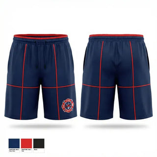 Athletic Shorts With Pockets, Slickville VFD, Fire Department, Teamtime, Team time, sublimation, custom sports apparel, team uniforms, spirit wear, spiritwear, sports uniforms, custom shirts, team store, custom team store, fundraiser sports, apparel fundraiser