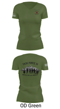1-185th IN BN 23098536 Women's Short Sleeve V-neck Shirt - 46