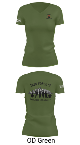 Womens Short Sleeve Vneck Shirt, 1-185th IN BN, , Teamtime, Team time, sublimation, custom sports apparel, team uniforms, spirit wear, spiritwear, sports uniforms, custom shirts, team store, custom team store, fundraiser sports, apparel fundraiser