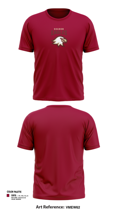 Sharon Eagles Swimming Short Sleeve Performance Shirt - 52