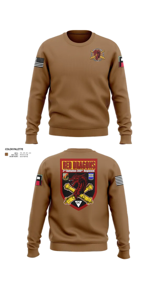 Crew Neck Sweatshirt, 2-306th FAR, Army, Teamtime, Team time, sublimation, custom sports apparel, team uniforms, spirit wear, spiritwear, sports uniforms, custom shirts, team store, custom team store, fundraiser sports, apparel fundraiser