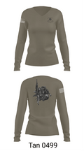 C Co 1-182 2nd PLT 41898460 Women's Long Sleeve V-neck Shirt - 11