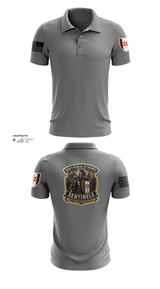 Short Sleeve Performance Polo, 528th MED DET COSC, Army, Teamtime, Team time, sublimation, custom sports apparel, team uniforms, spirit wear, spiritwear, sports uniforms, custom shirts, team store, custom team store, fundraiser sports, apparel fundraiser