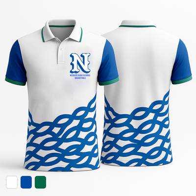 Needles High School Basketball 6492772 Short Sleeve Performance Polo - 1