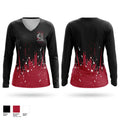 Crooksville Ceramics Women's Long Sleeve V-neck Shirt - 1