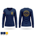 US Navy Rescue Swimmer Women's Long Sleeve V-neck Shirt - 1