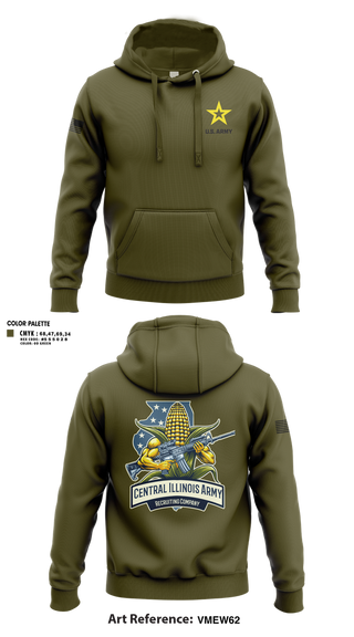 Hoodie, Central Illinois Company, Army, Teamtime, Team time, sublimation, custom sports apparel, team uniforms, spirit wear, spiritwear, sports uniforms, custom shirts, team store, custom team store, fundraiser sports, apparel fundraiser