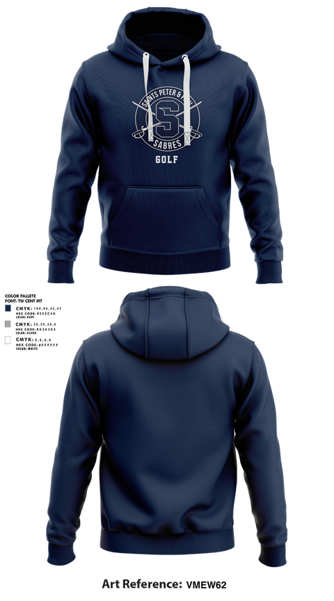 Hoodie, Saints Peter & Paul Sabres Golf, Golf, Teamtime, Team time, sublimation, custom sports apparel, team uniforms, spirit wear, spiritwear, sports uniforms, custom shirts, team store, custom team store, fundraiser sports, apparel fundraiser