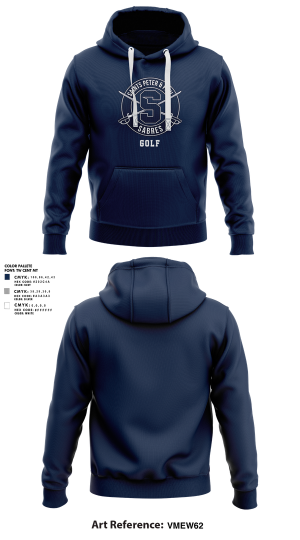 Hoodie, Saints Peter & Paul Sabres Golf, Golf, Teamtime, Team time, sublimation, custom sports apparel, team uniforms, spirit wear, spiritwear, sports uniforms, custom shirts, team store, custom team store, fundraiser sports, apparel fundraiser
