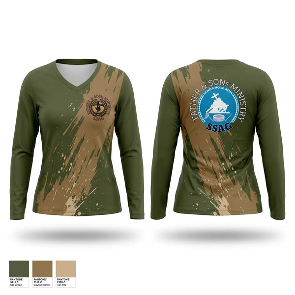 Womens Long Sleeve Vneck Shirt, TM Tini, Men's Volleyball, Teamtime, Team time, sublimation, custom sports apparel, team uniforms, spirit wear, spiritwear, sports uniforms, custom shirts, team store, custom team store, fundraiser sports, apparel fundraiser