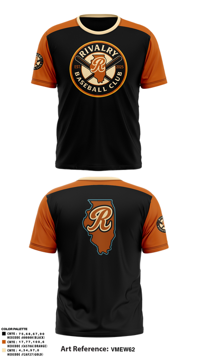 Rivalry Baseball Club 85174793 Short Sleeve Performance Shirt - 1