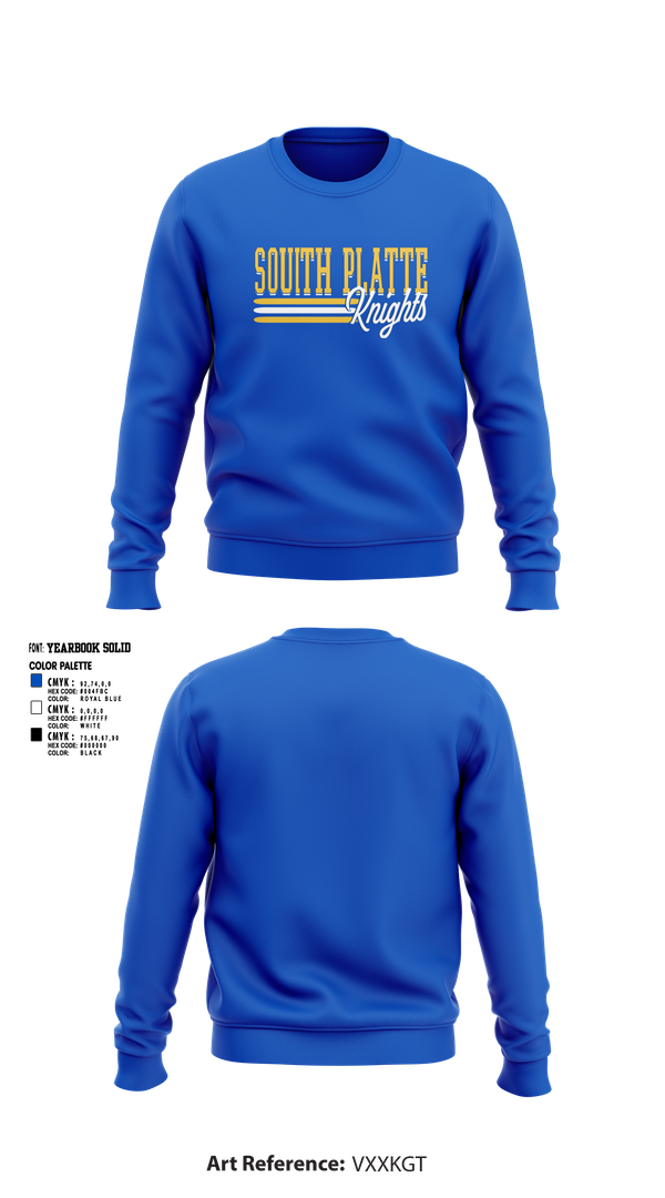 Crew Neck Sweatshirt, South Platte Knights Volleyball, Women's Volleyball, Teamtime, Team time, sublimation, custom sports apparel, team uniforms, spirit wear, spiritwear, sports uniforms, custom shirts, team store, custom team store, fundraiser sports, apparel fundraiser