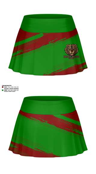 Skort, Bailey Bridge Middle School Cheer, Cheer, Teamtime, Team time, sublimation, custom sports apparel, team uniforms, spirit wear, spiritwear, sports uniforms, custom shirts, team store, custom team store, fundraiser sports, apparel fundraiser