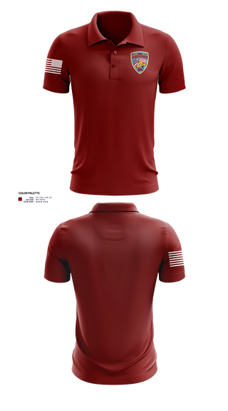 Short Sleeve Performance Polo, St. Boni, Fire Department, Teamtime, Team time, sublimation, custom sports apparel, team uniforms, spirit wear, spiritwear, sports uniforms, custom shirts, team store, custom team store, fundraiser sports, apparel fundraiser