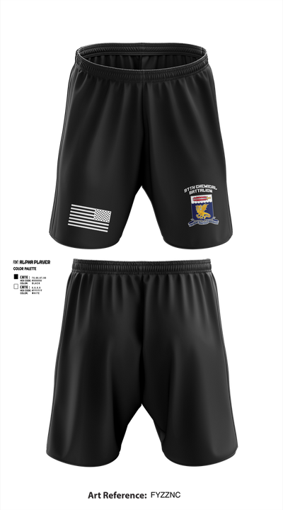 97TH Chemical Battalion 45931248 Athletic Shorts With Pockets - 3