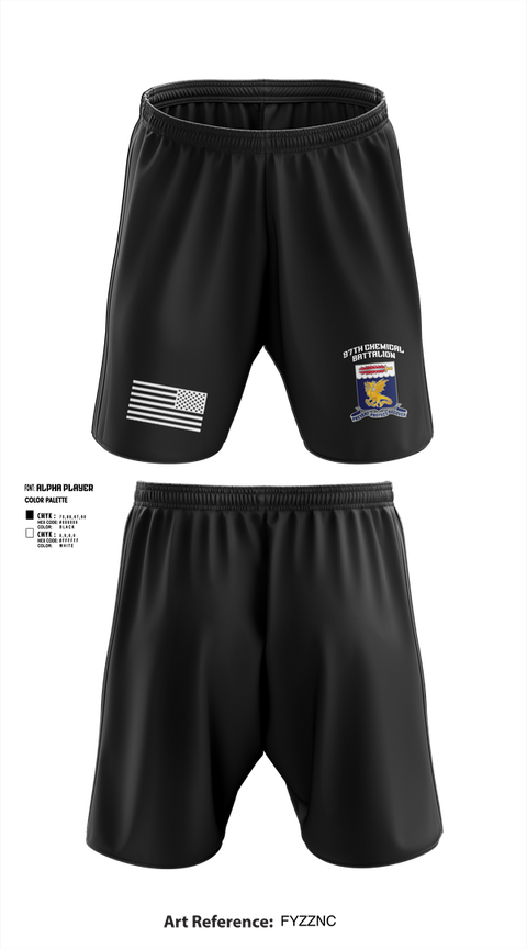 Athletic Shorts With Pockets, 97TH Chemical Battalion, , Teamtime, Team time, sublimation, custom sports apparel, team uniforms, spirit wear, spiritwear, sports uniforms, custom shirts, team store, custom team store, fundraiser sports, apparel fundraiser